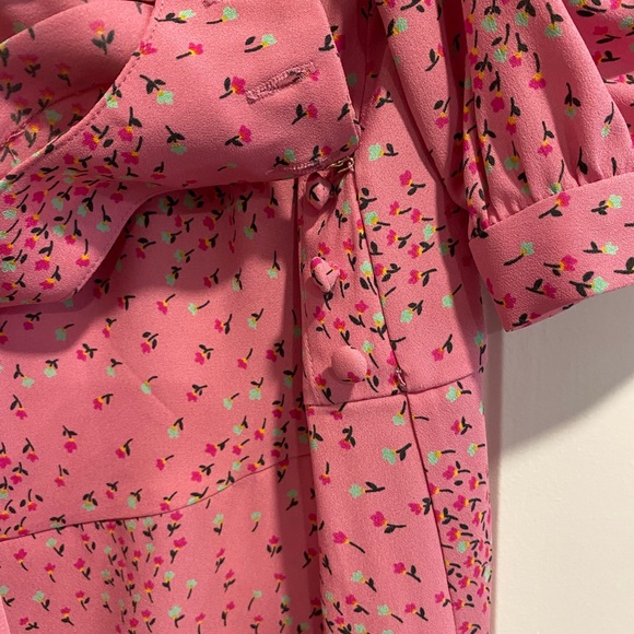 Kate Spade Pink Chilled Watermelon Buttoned Meadow Wrap Dress Size 10 NWT - Picture 10 of 16